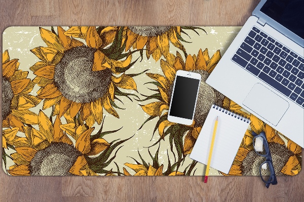 Mapa pentru birou retro Sunflowers