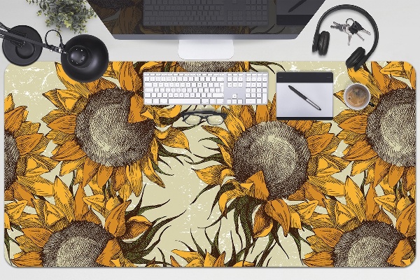 Mapa pentru birou retro Sunflowers
