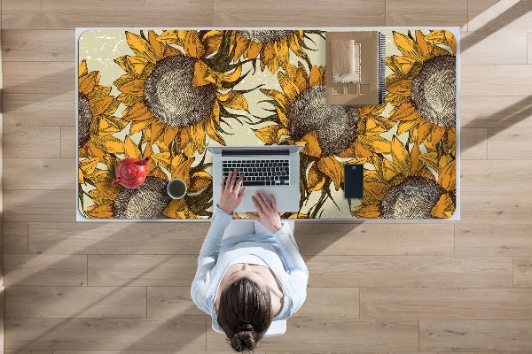 Mapa pentru birou retro Sunflowers