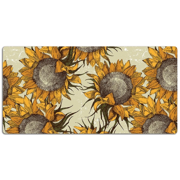 Mapa pentru birou retro Sunflowers