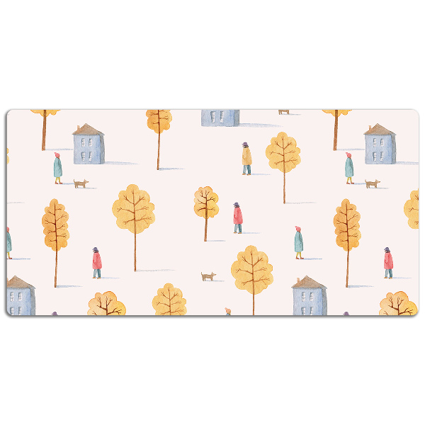 Mapa de birou Case printre copaci
