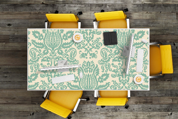 Mapa pentru birou verde Damask