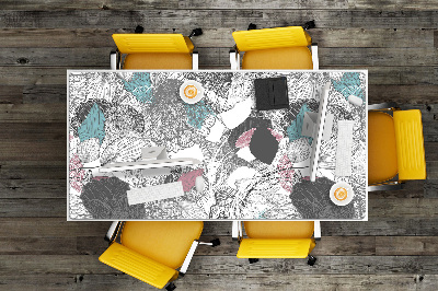 Mapa pentru birou model floral