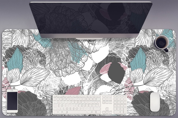 Mapa pentru birou model floral