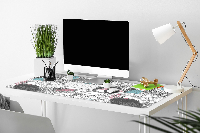 Mapa pentru birou model floral