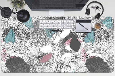 Mapa pentru birou model floral