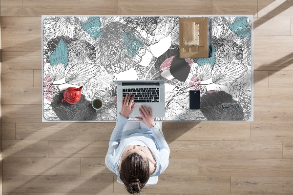 Mapa pentru birou model floral
