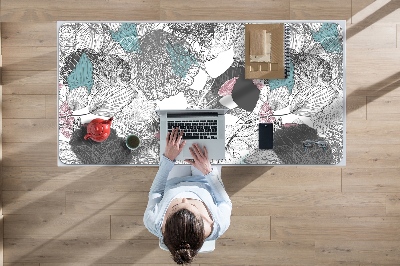 Mapa pentru birou model floral