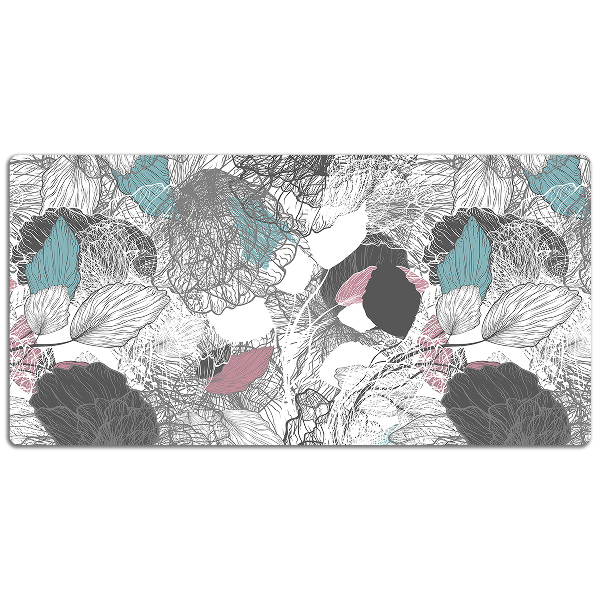 Mapa pentru birou model floral
