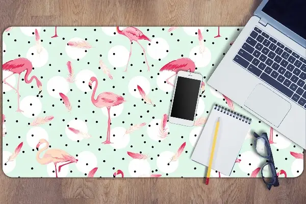 Mapa de birou Flamingos și puncte