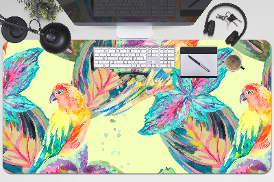 Mapa birou papagali colorate