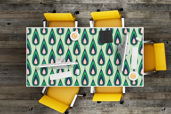 Mapa birou verde teardrop