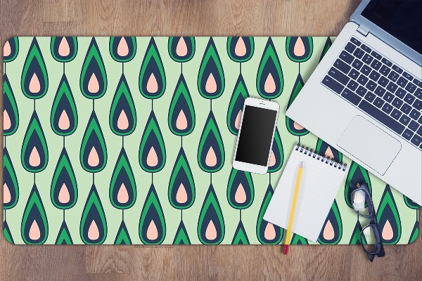 Mapa birou verde teardrop
