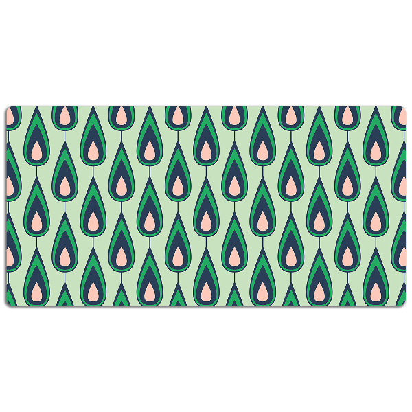 Mapa birou verde teardrop