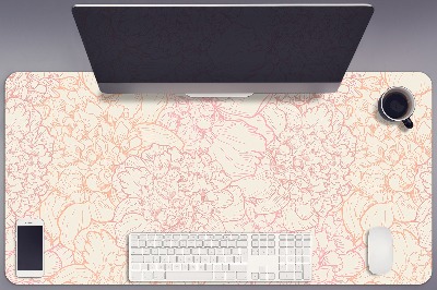 Mapa de birou bujori roz