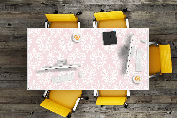 Mapa pentru birou roz Damask