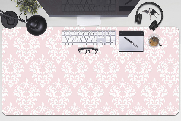Mapa pentru birou roz Damask
