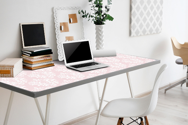 Mapa pentru birou roz Damask