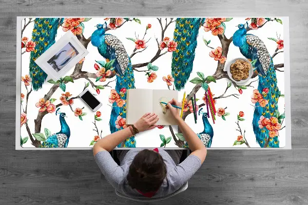 Mapa de birou Peacock colorat