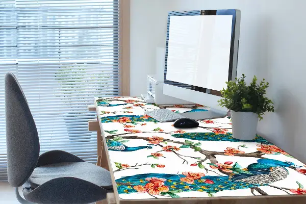 Mapa de birou Peacock colorat