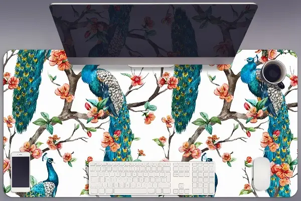 Mapa de birou Peacock colorat