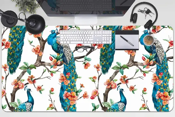 Mapa de birou Peacock colorat