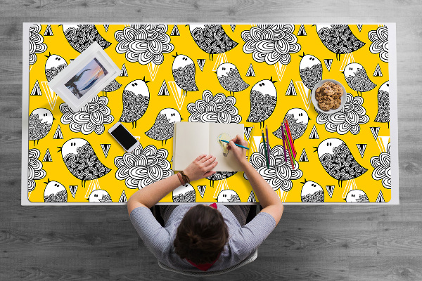 Mapa de birou păsări doodle