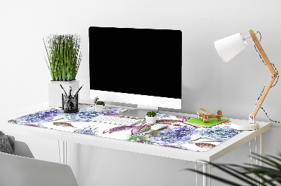 Mapa birou frunze violet