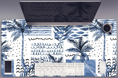 Mapa de birou palmier albastru