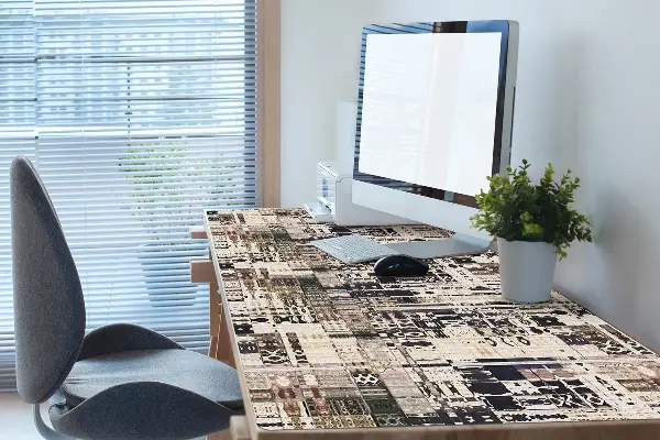 Mapa pentru birou gresie stil boho