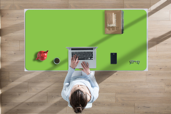 Mapa birou verde pastel
