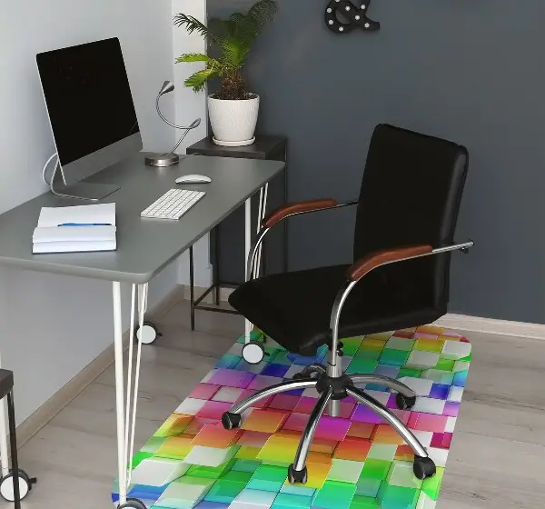 Covoras pentru protectie pardosea culoare abstracție