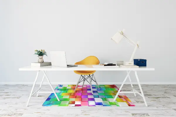 Covoras pentru protectie pardosea culoare abstracție