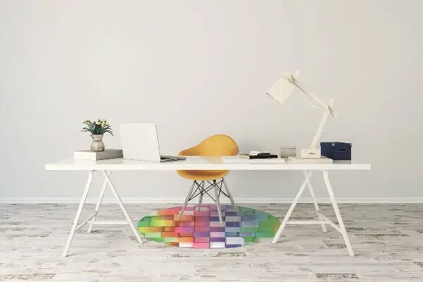 Covoras pentru protectie pardosea culoare abstracție