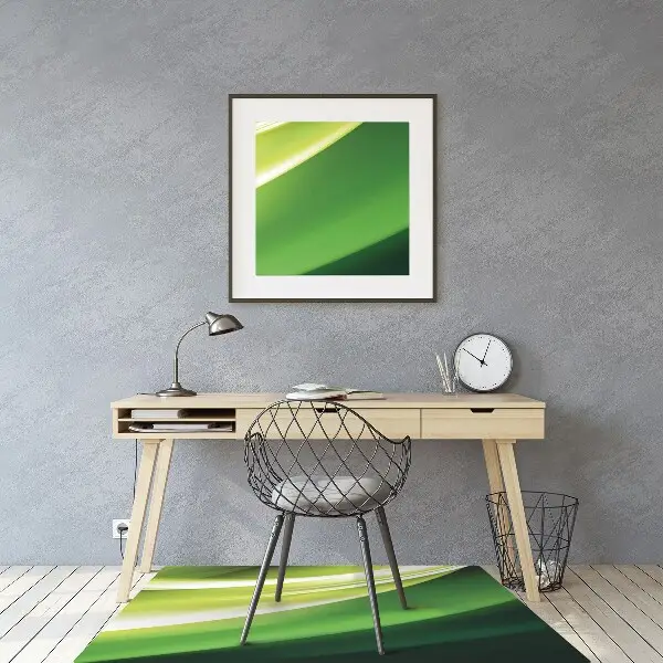 protectie podea scaun abstractizare verde