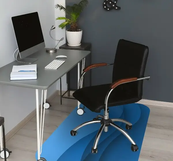 covoras protectie podea tranziție albastru