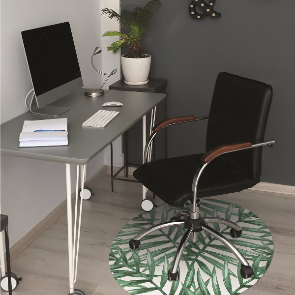 Covoras pentru protectie pardosea frunze tropicale