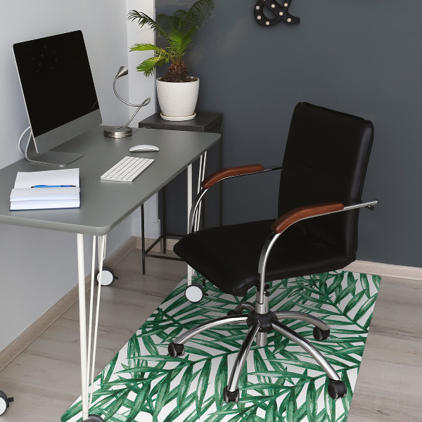 Covoras pentru protectie pardosea frunze tropicale