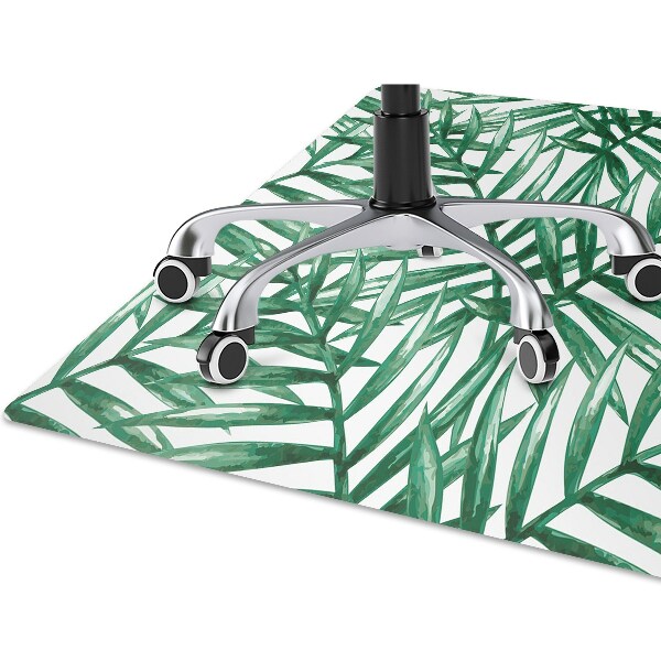 Covoras pentru protectie pardosea frunze tropicale