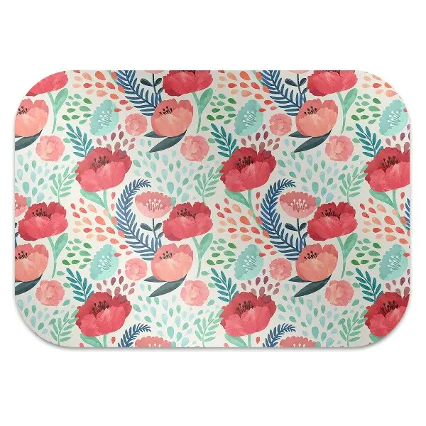 protectie podea scaun floare de semințe de mac