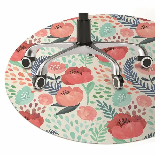 protectie podea scaun floare de semințe de mac