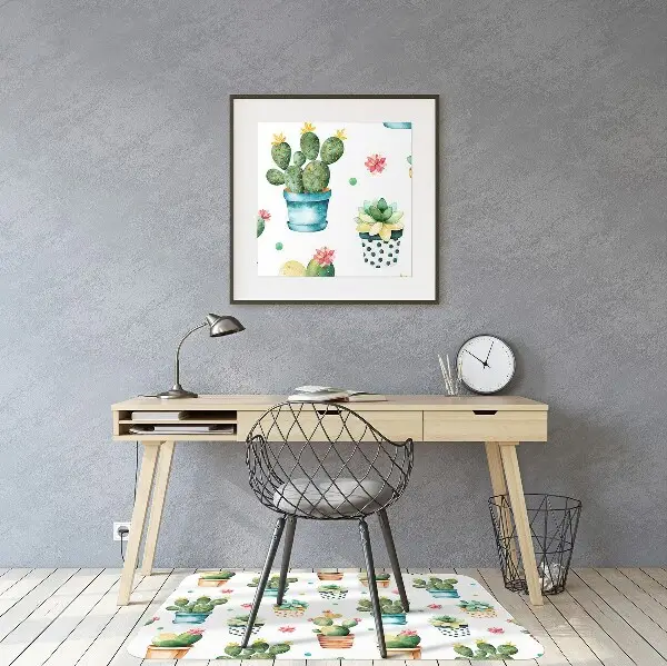 covoras protectie podea cactus pictat