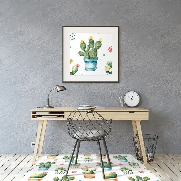 covoras protectie podea cactus pictat