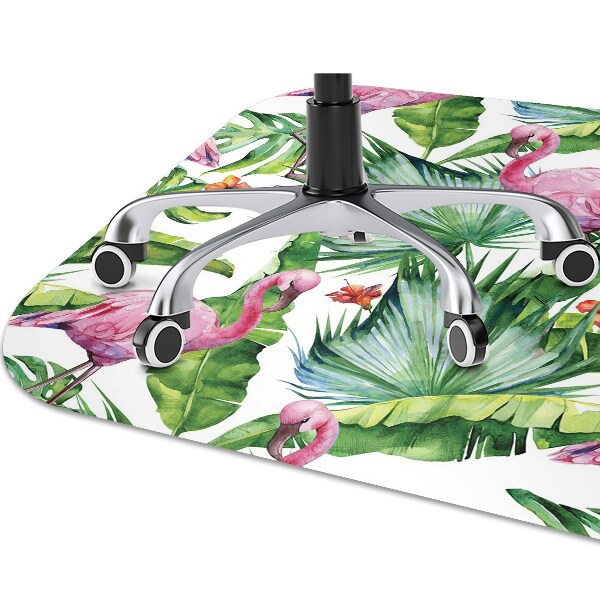 protectie podea birou Frunze și flamingo