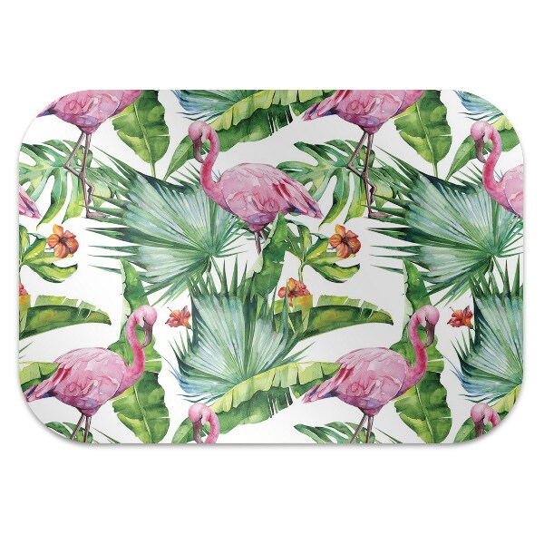 protectie podea birou Frunze și flamingo