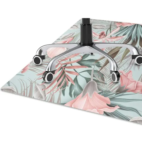 protectie podea scaun flori pastel