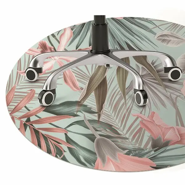 protectie podea scaun flori pastel