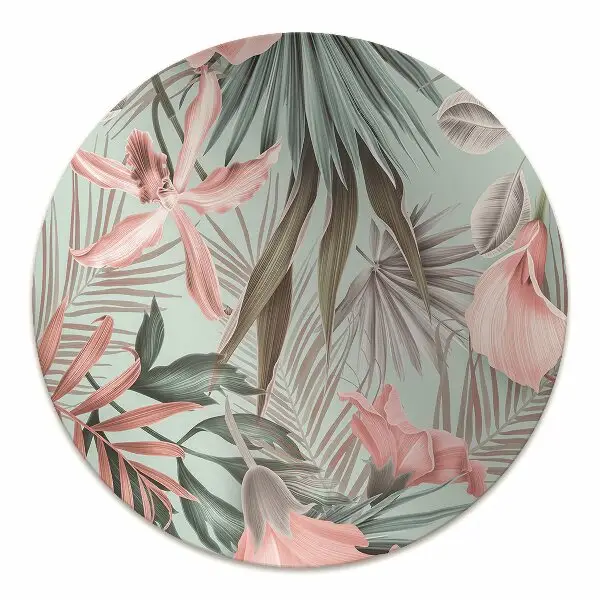 protectie podea scaun flori pastel