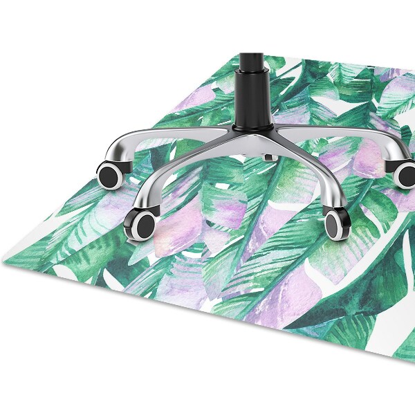 protectie podea scaun birou frunze pastel