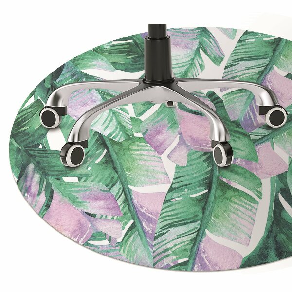protectie podea scaun birou frunze pastel